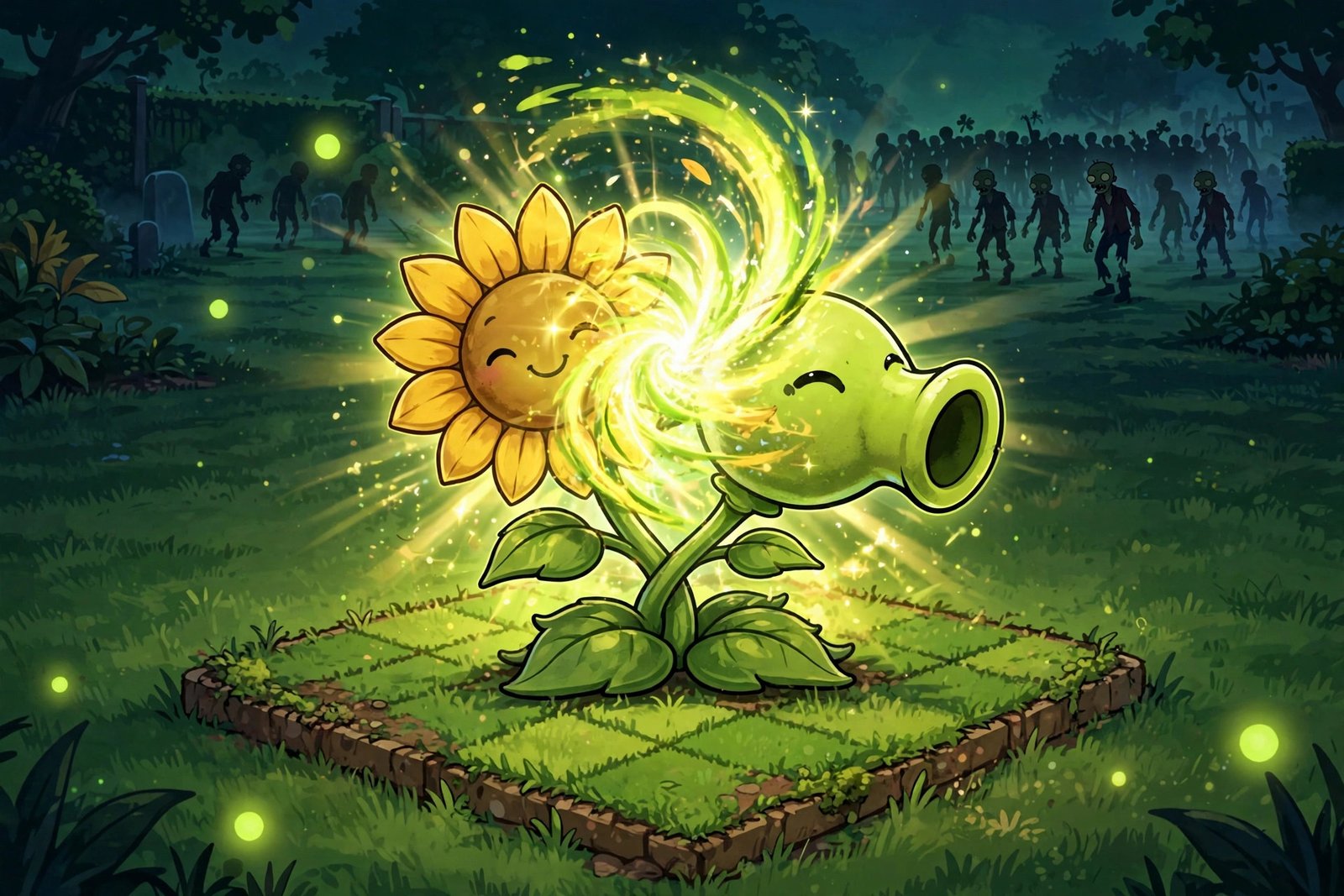 How to play PVZ Fusion — fusing two plants into a hybrid