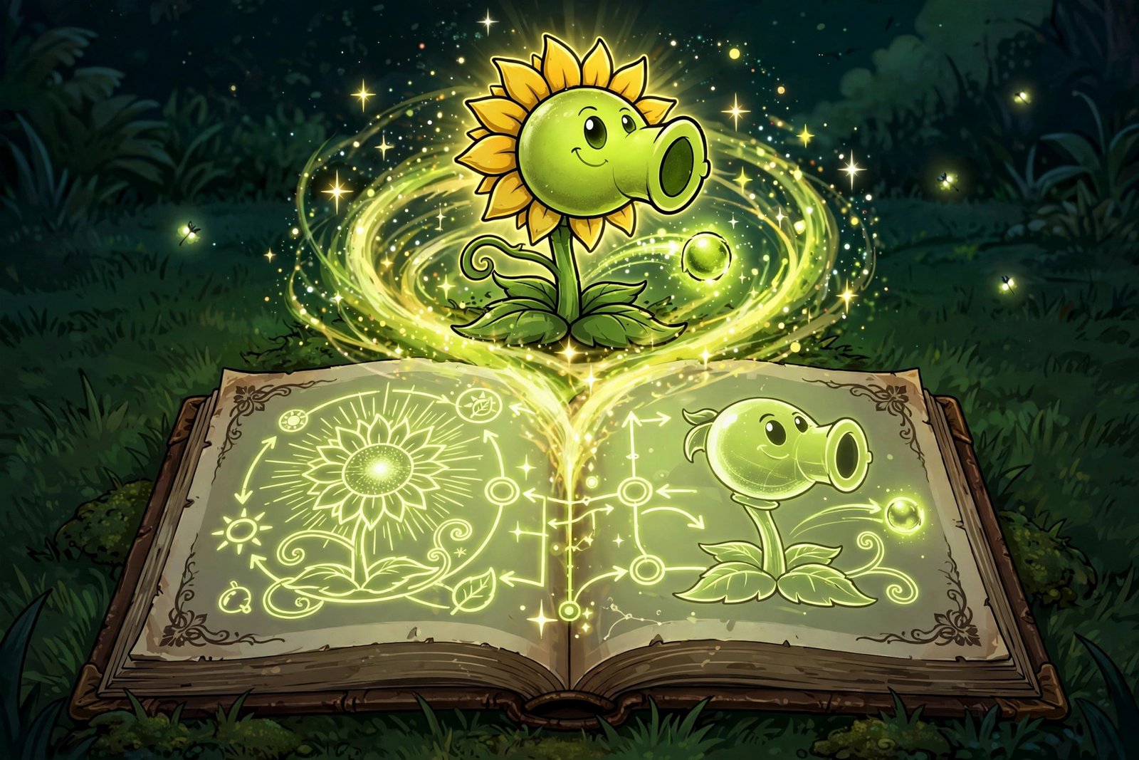 PVZ Fusion recipes — fusion combination book