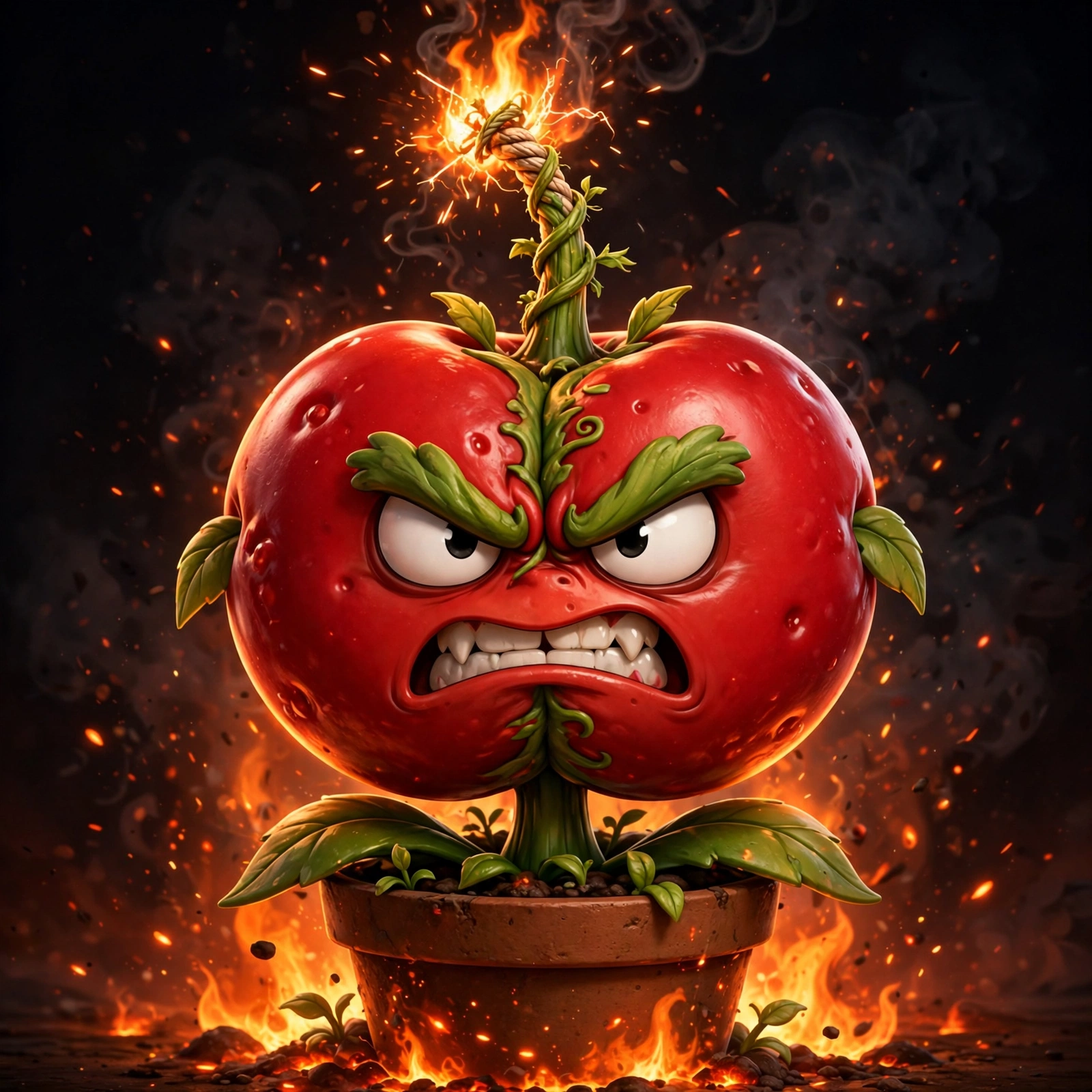 Cherry-bomber fusion plant in PVZ Fusion
