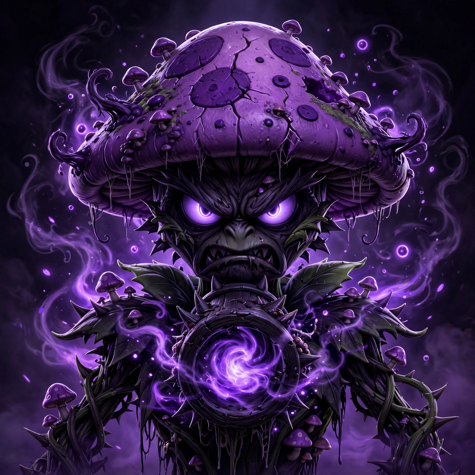 Doom Pea fusion plant in PVZ Fusion
