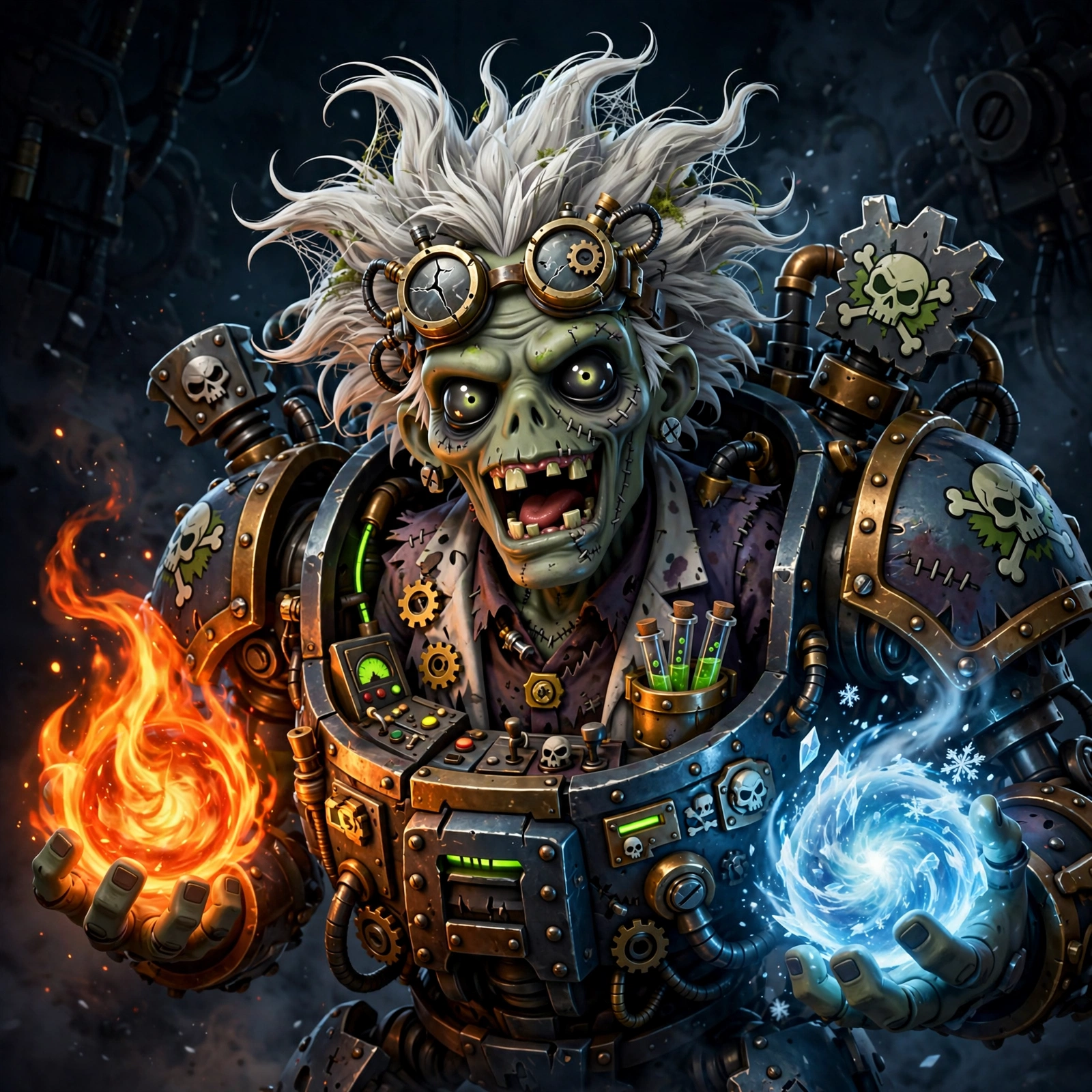 Dr. Zomboss boss zombie in PVZ Fusion